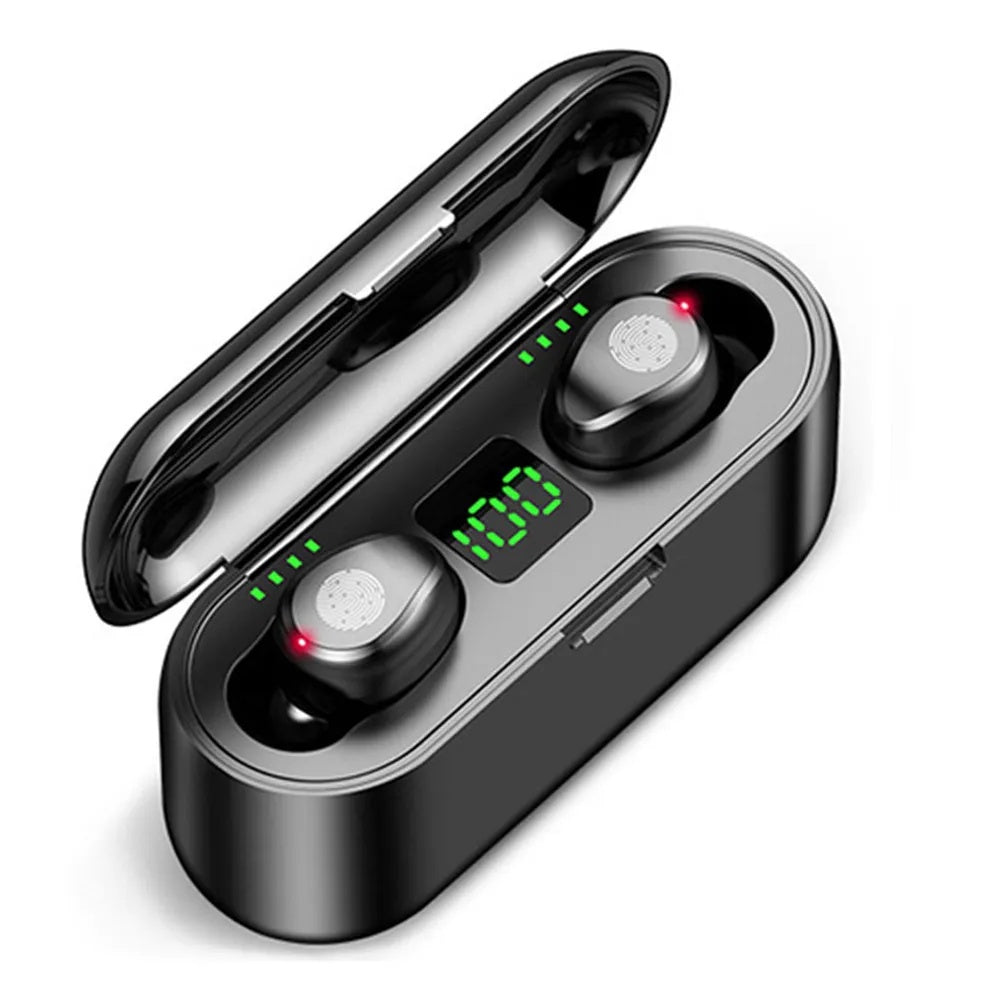 F9 TWS Auriculares Inalámbricos Bluetooth Audífono LED Táctil