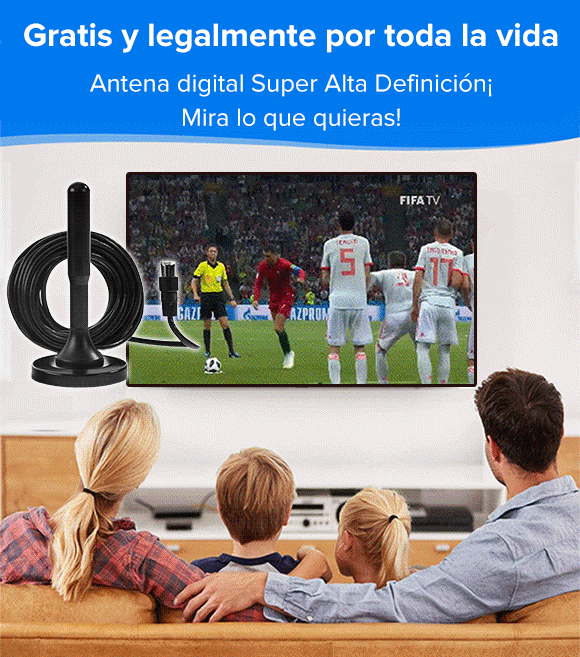 Antena de Televisión 4K HD